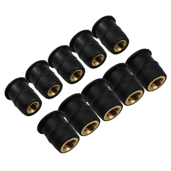 [LCS]10 stk. gummi WellNut M4/M5/M6 metrisk motorcykel forrude Well Nut Wellnuts M5