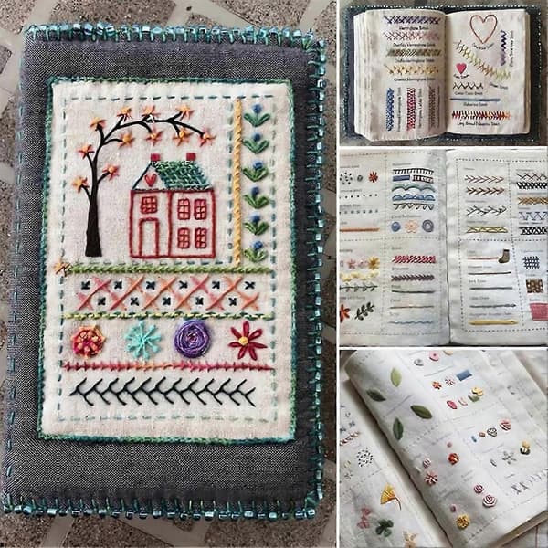 [LCS]2026 New Embroidery Stitch Book Kit, Comes with a Complete Tool Set and Instruction Manual, Perfect for Beginners and Craft Lovers 7243
