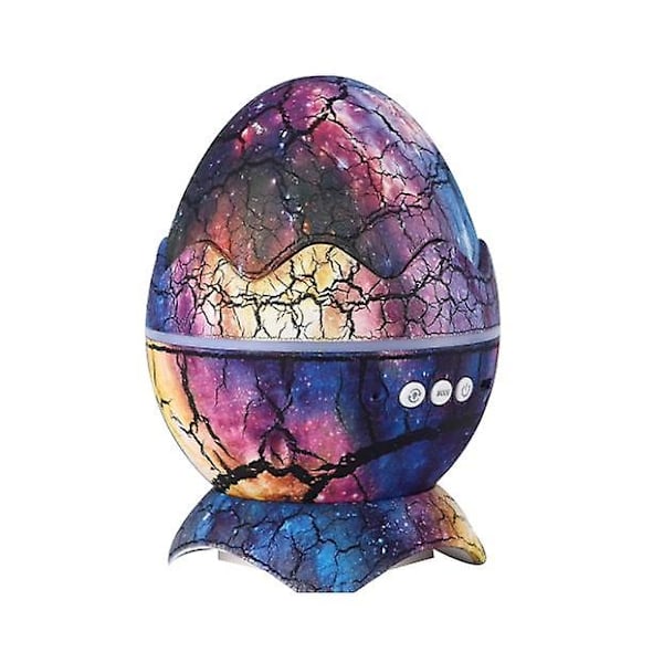 Bluetooth Dinosaur Eggshell Roterende Projektor, Stjernenattlys color2