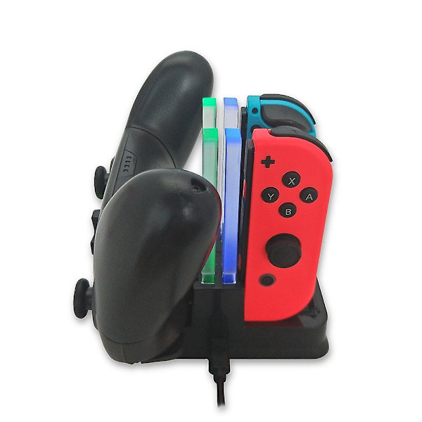 Kontroll Kompatibel med Joycon Nintend Nintendo Switch Kontroll Laddare Laddningsstation Nintendo Switch Dockningsstation