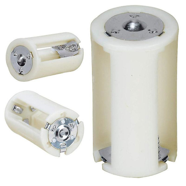 4 st Genomskinliga Aa Till Storlek D Batteriomvandlare Adapter Fodral Aa Batterifodral