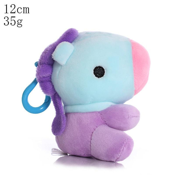 12cm Tecknad Korea Bts Plysch Chimmy Cooky Koya Mang Rj Shooky Tata Mjuka Leksaker Bt21 Docka Horse12cm
