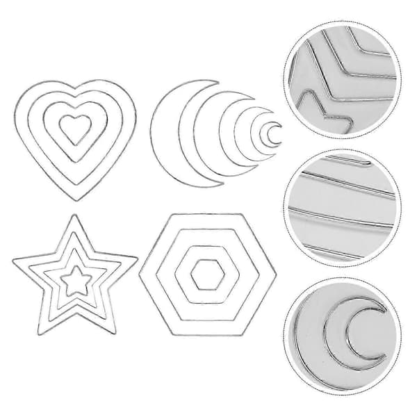 DIY Drømmefangerringe til dekoration 16 stk. Sølvmetaljernringe