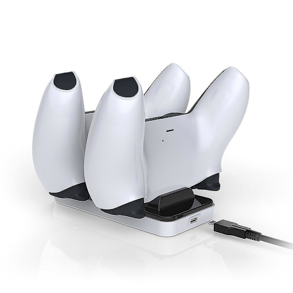 2020 Ny Ps5 Handkontroll Laddare Dubbel Usb Laddningsstation Typ C Laddningsport Ställ För Playstation 5 Trådlös Gamepad