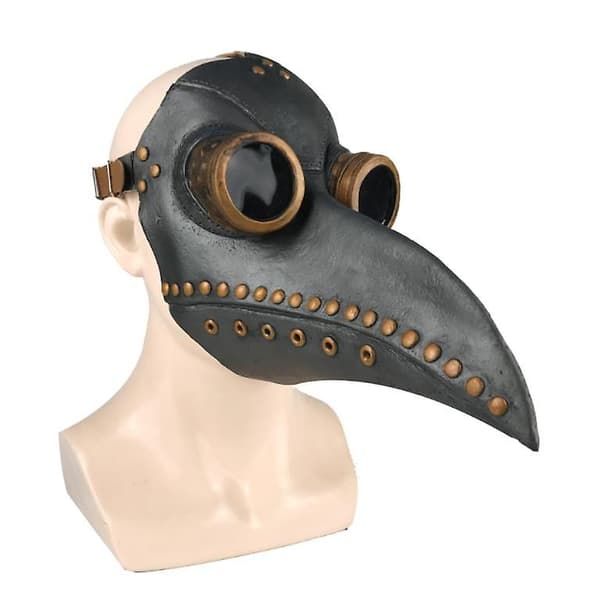 [LCS]Pestdoktor Kråkmask Steampunk Långnäbb Fågelnäbb Mask