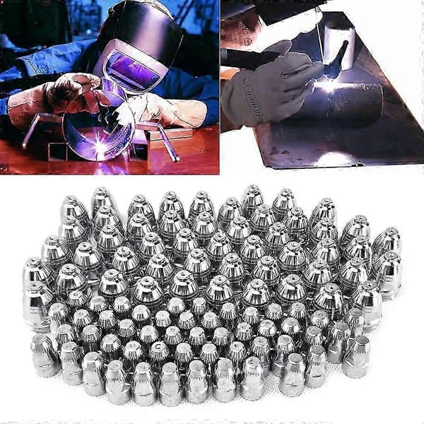 [LCS]100st P80 Plasmaskärning CNC 60A 80A 100A P80 Plasmafackla Spets Elektrod Munstycke 1.7mm
