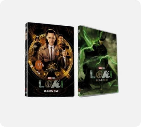 Loki sæson 1-2 (2023) DVD 4-disc engelsk version boks sæt