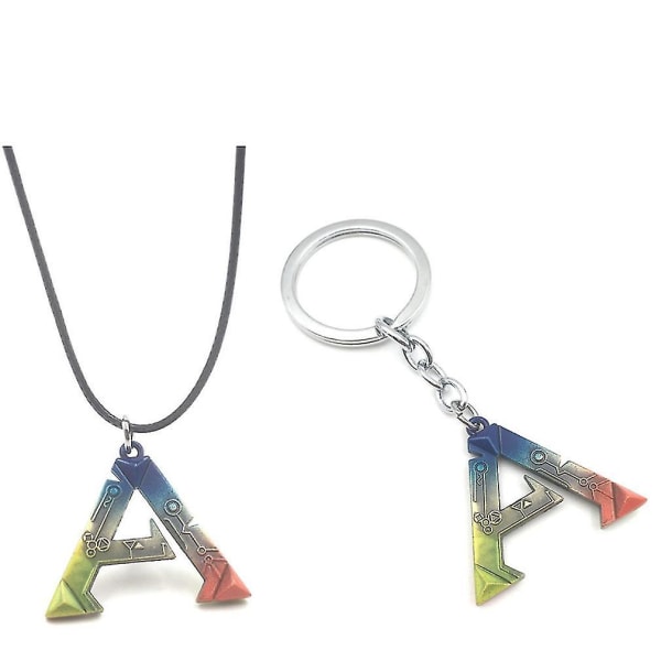 2 st Ark Survival Evolved Halsband Nyckelring Hänge