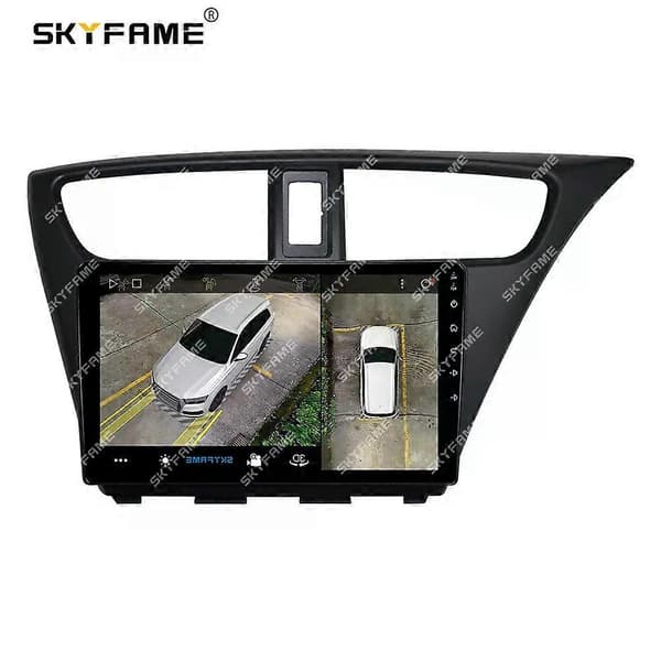 [LCS]Gælder for bilramme fascia-adapter Canbus Box Android Radio Dash Fitting Panel Kit til Honda Civic Hatchback Only Frame RHD