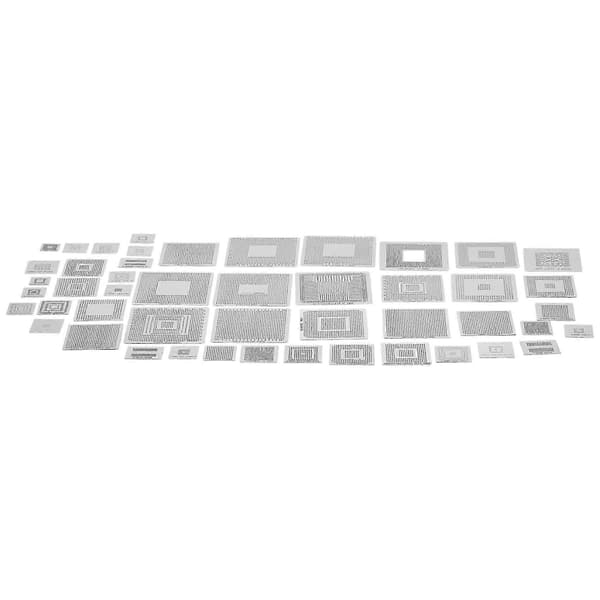 47 stk. direkte universelle stencils til spilkonsol CPU Silver