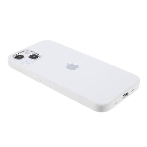 Silikontelefondeksel til iPhone 14 Silkeaktig berøring Solid fiberfôr Anti-fingeravtrykk Støtsikkert deksel -zy_gift Style D