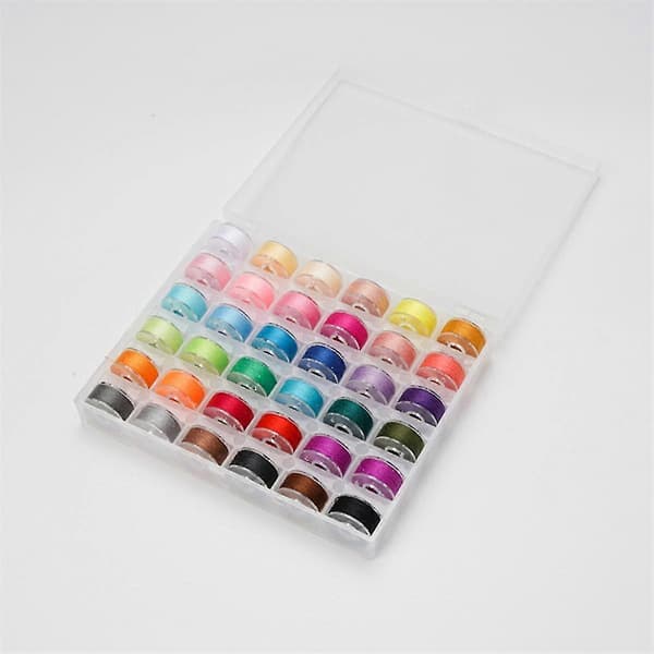 [LCS] 72 Pcs Sewing Thread Kit, 36 Colors Sewing Machine Thread, Tangled Spools Sewing Thread Set, 400 Yards Per Spool