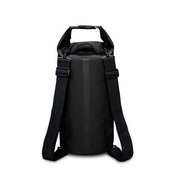 Tør Kompressionspose Holder Udstyr Tørt Til Kajak, Strand, Rafting, Sejlads, Vandring Black 15L