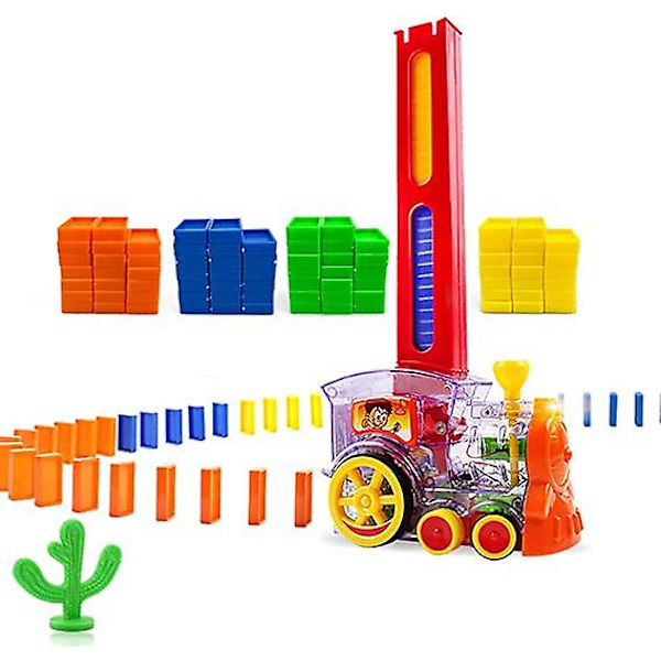 Domino Tog Domino Klodser Sæt Bygge- og Stablelegetøj Klodser Domino Sæt