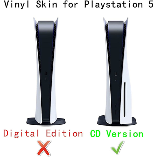 PS5 Klistremerke Skin For Playstation 5 (diskversjon) Konsoll Og Co Redspider