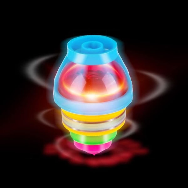 5-pack LED Light Up Blinkande Ufo-snurr med gyroskop Nyhet Bulkleksaker