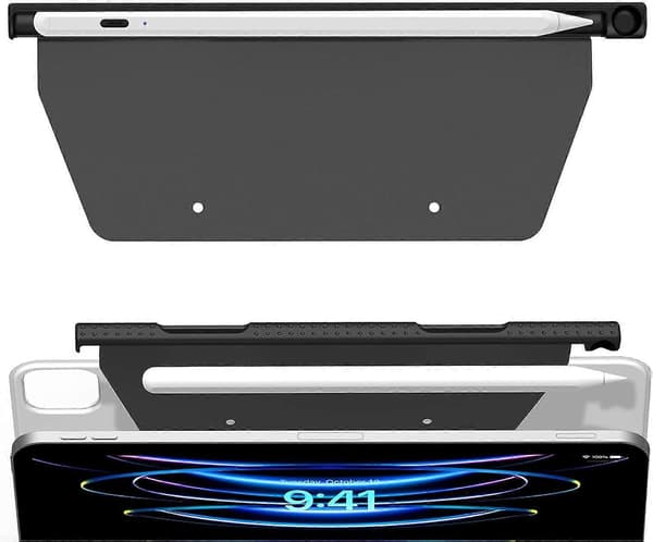 [LCS] Blyantpenholder til Apple Pencil 2. generation etui kompatibel med Magic Keyboard, Smart Keyboard Folio og andre magnetiske etuier Black