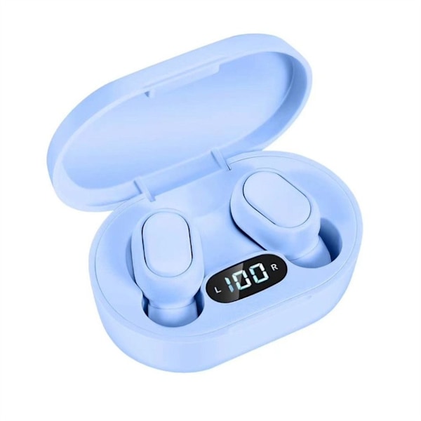 E7S trådløst headset Bluetooth hodetelefoner BLÅ Blue
