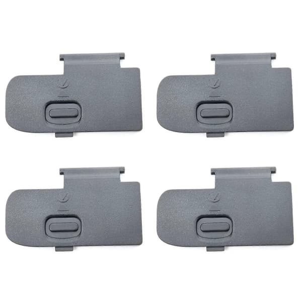 4 stk batterideksel til Nikon D40 D40X D60 D3000 D5000 kamerareparasjon Black