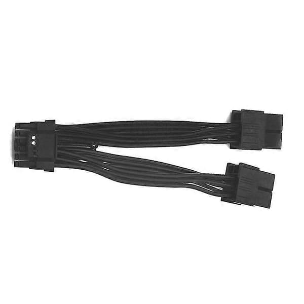 GPU RTX4090 RTX4080 12+4 -näytönohjainkaapeli 2X8Pin-sovitinkaapeli PCIE 5.0 -virtakaapeli 12VHPWR C Black