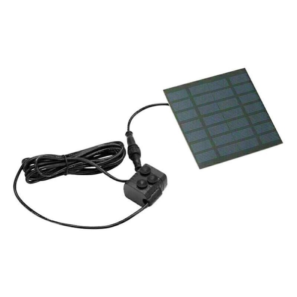 Solpaneldriven Vattenpump Växt Akvarium Fontän Pool Damm