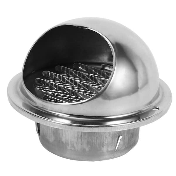 [LCS] Rustfrit stål ventilationsvæg udstødningskanal 80mm Silver