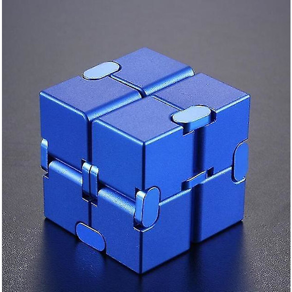 Stress Relief Infinity Cube Bærbar Dekompresjonsleke blue