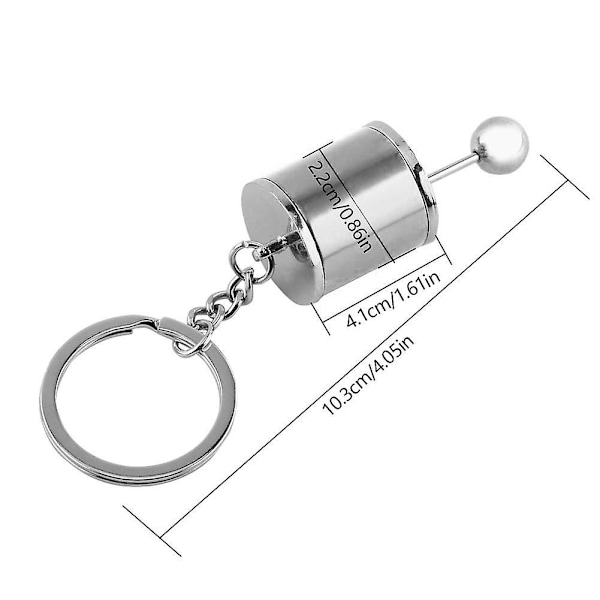 Bilgirspak Nøkkelring, Kreativ Bilgirspak Modell Nøkkelring Flerfarget Bilgirformet Metalllegering Nøkkelringer Silver