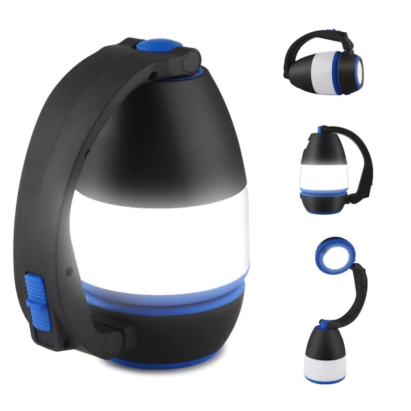 Campinglykta, 3 i 1 Vikbar Ficklampa LED Utomhusbelysning
