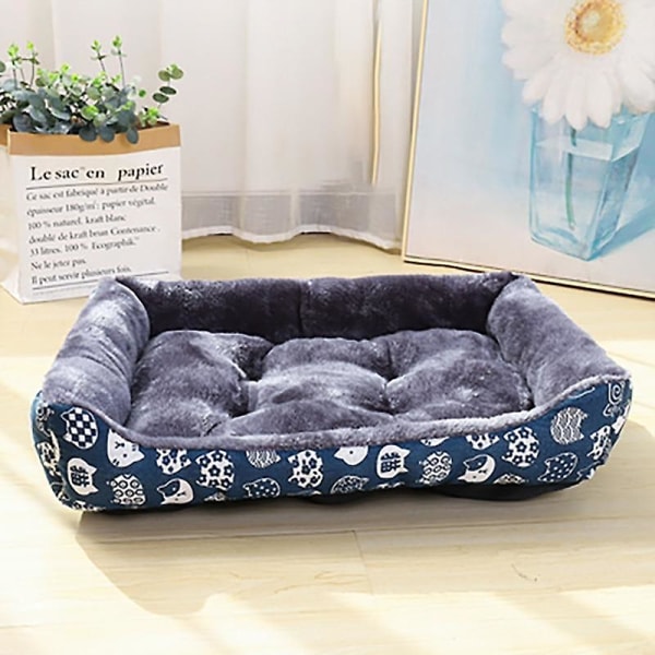 Hundbädd soffa mattor husdjursprodukter chiens djur tillbehör hundar korg Navy blue Xl
