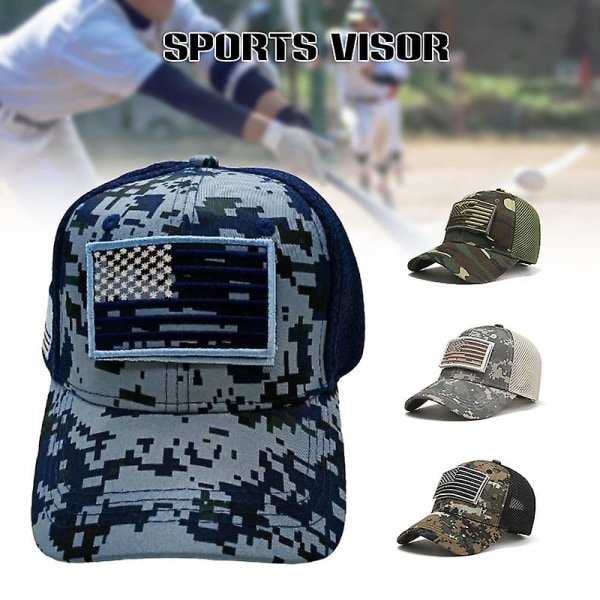 Män Baseball Hat Militarys Training Army Camouflage Cap Utomhus Camping Vandring Solhatt Camouflage