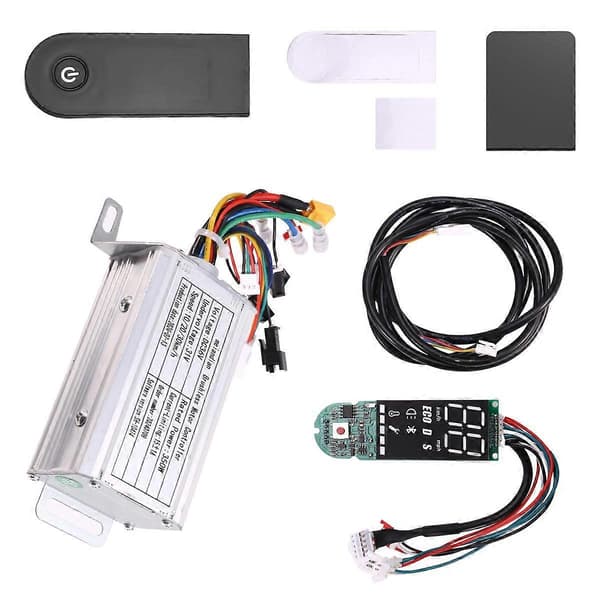 [LCS]36V 350W Børsteløs Controller+Bluetooth Måler+Forlængerledningssæt til M365/M365 Pro El-løbehjul Silver