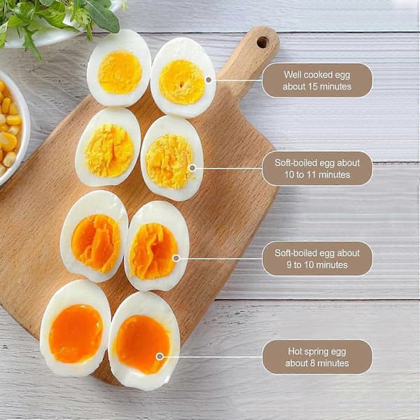 [LCS] Elektrisk eggkoker, mini elektrisk dampkoker kompatibel med kokte egg, rask oppvarming eggkoker med timeravstengning, kjøkkenutstyr tilbehør Withe