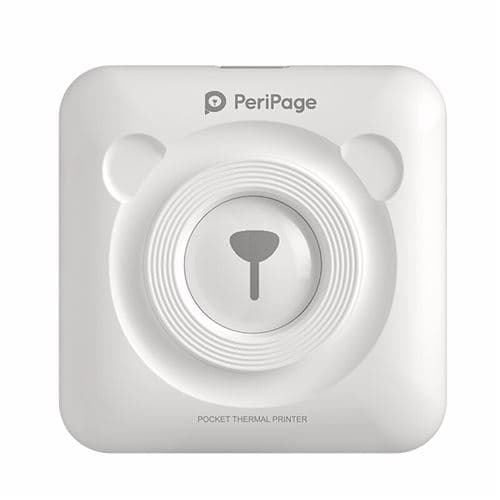 [LCS] Bærbar 58 mm Peripage Bluetooth termisk printer kompatibel med udskrivning P