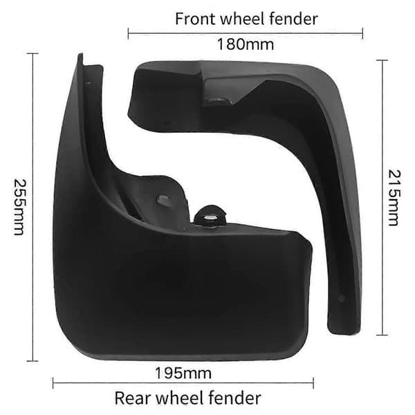 4 stk. bil mudguard mudderklapper til Peugeot 508 2011-2018