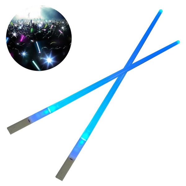 Led Luminous Chopsticks Light Stick Concert Artifact, blinkande S Blue