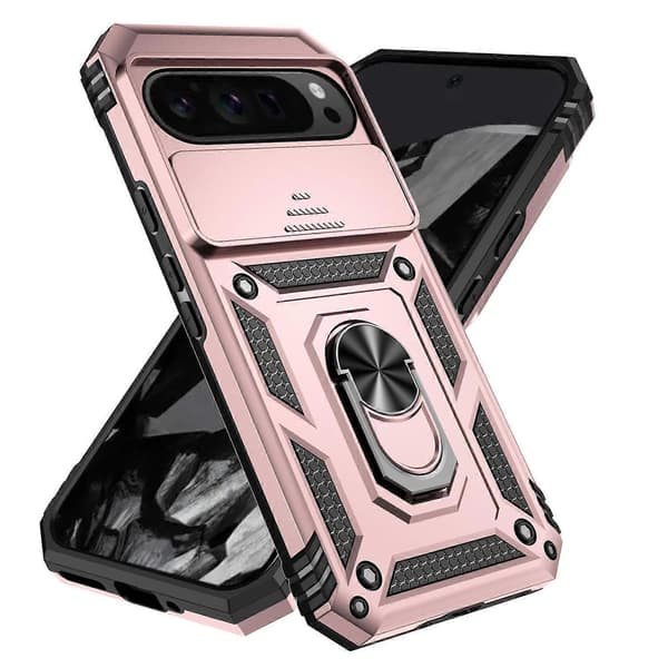 [LCS]Skjutbart Camshield-hållarfodral för telefon Rose Gold For Google Pixel 10 Pro XL