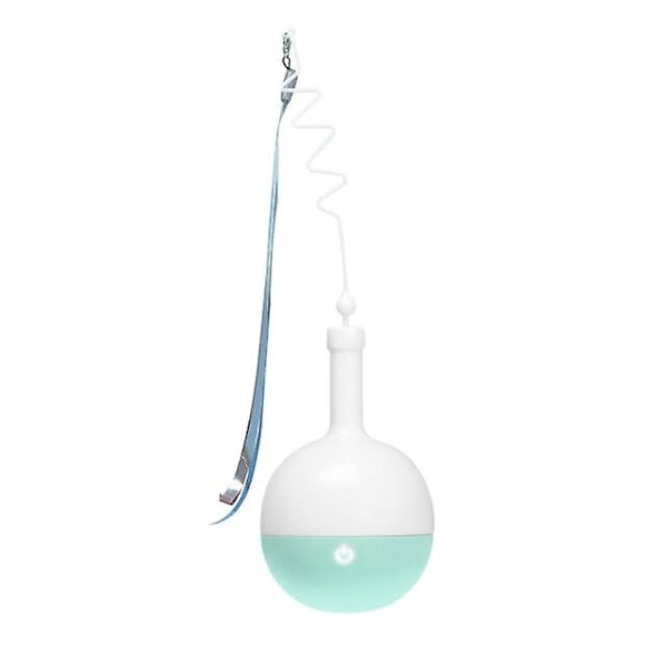 Kreativ Elektrisk Tumler Katteleke Smart Ertende Rullende Ball Katteleker LED Lys Katteleker Interaktiv Selvdreiende Ball Tau green