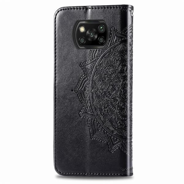 [LCS] Mandala Blomsterpreget Deksel til Xiaomi Poco X3 NFC Black