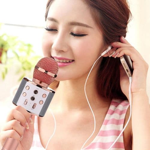 [LCS] Trådløs Bluetooth Karaoke-mikrofon kompatibel med iPhone, Android, Port