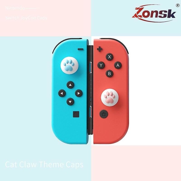 Zonsks söta design joystick cap för nintendo switch lite cut paw analoga grepp för nintend swith cover controller spel Blue pink