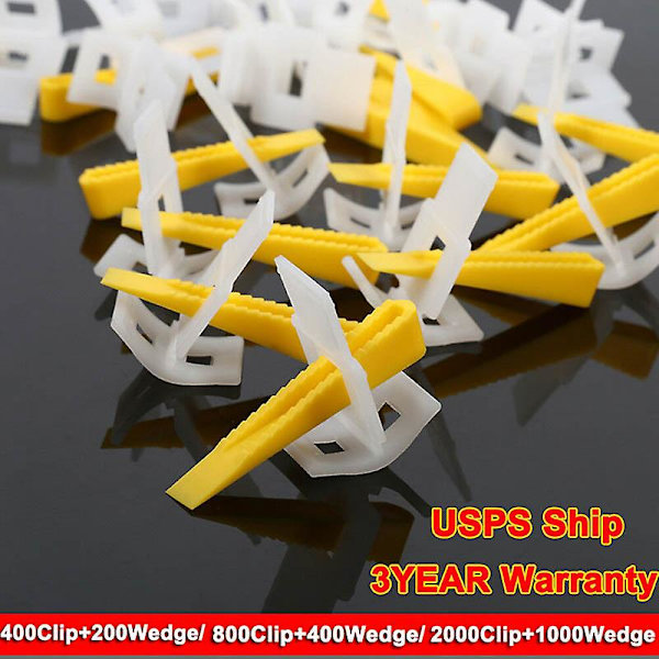 Plattnivelleringssystem Lokaliseringsverktyg/clips Kilar Golv Vägg Plastdistanser Kit Leveling Tool