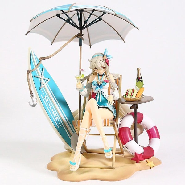 Honkai Impact 3:e Kiana Kaslana Parasoll Kaiserin Ver. Pvc figur blue