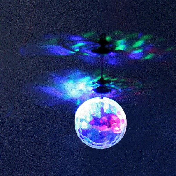 Lentävä pallo LED valoisa lasten lelu taikaa aistiva helikopteri elektroninen infrapuna-induktio ilma-alus