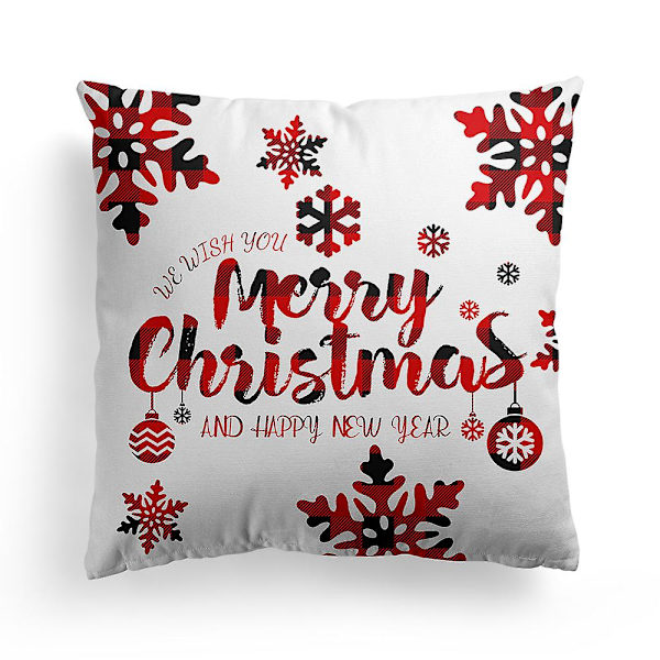 Merry Christmas Serie Dekorativt Pudebetræk Pude Cover 7