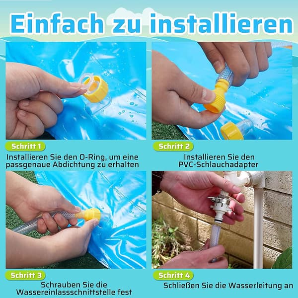 170cm Sprinkler Matte Sprutematte, Sommerhage Vannleker 100CM