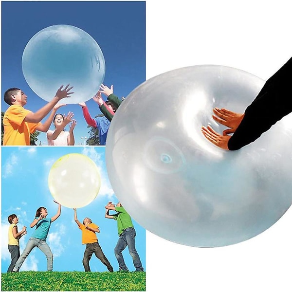 Uppblåsbara leksaker för utomhusbruk med mjuk luft, vattenfylld bubbelboll YELLOW