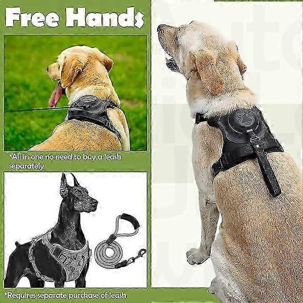 [LCS] Hundesele Helkropssele til kæledyr Trækfri hundevest til mellemstore til store hunde Justerbar gåvest til kæledyr Blue M