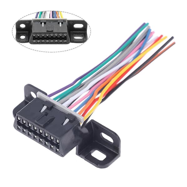 Obd2 Under Dash Monterings Sokkel Stikforbindelse 16 Pin Hun Åben Fortrådet Obd