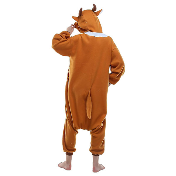 Reedca Totoro Aikuisten Onesie Halloween Cosplay Asut Anime Pyjamat Yhteensopiva Naisten Ja Tyttöjen Kanssa, napitus Deer1 XL
